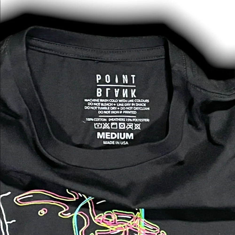 𝅺Point Black Graphic Tee NWT “Double Cup” Men’s Medium - Picture 6 of 6